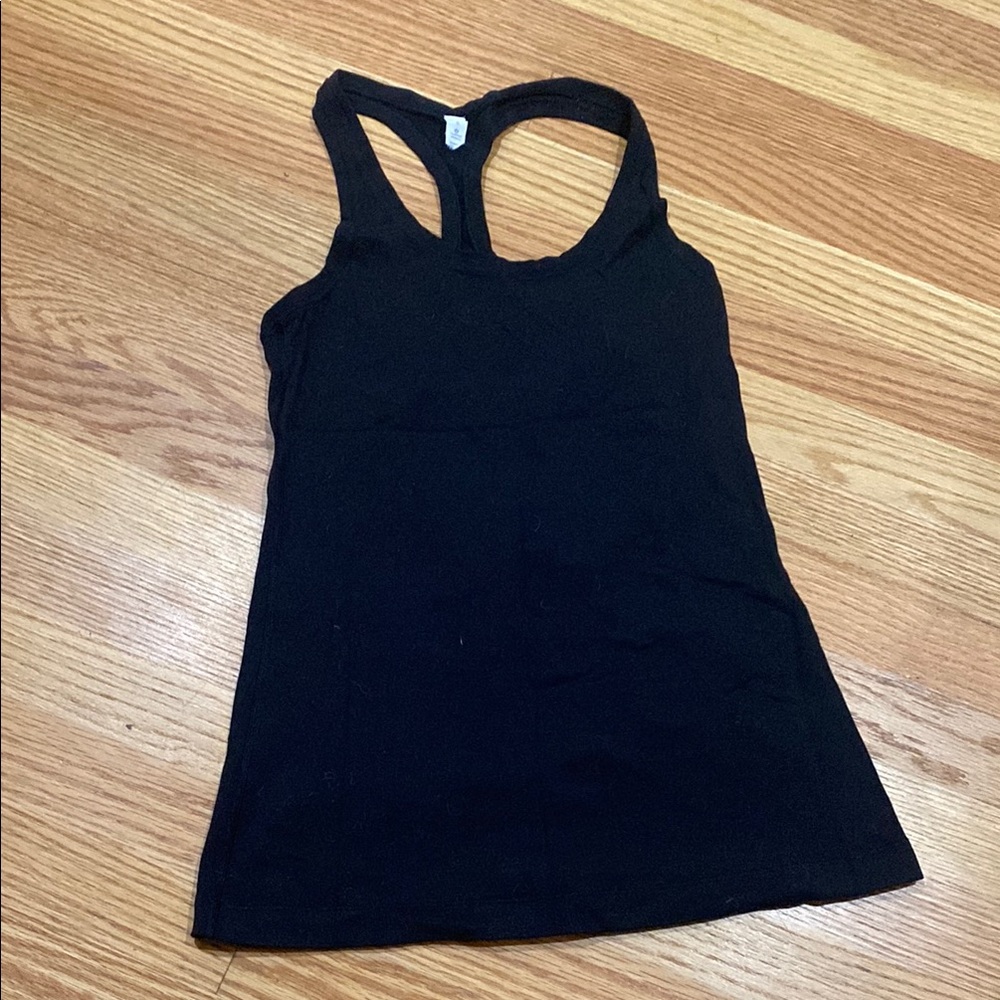 Lululemon black racerback tank top